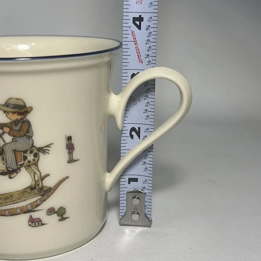 VTG Lenox Special Child’s 3 pc dinnerware set boy rocking horse bowl plate cup